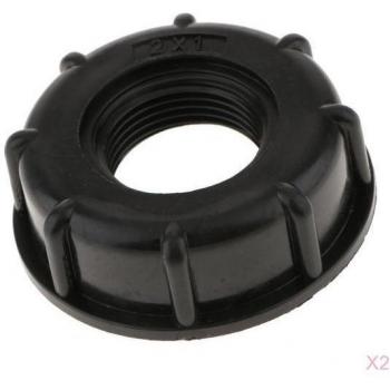 2pcs IBC Tote Water Tank Hose Fittings (1 inch) - Coarse Thread