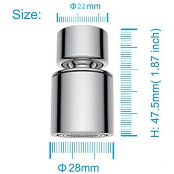 Swivel Faucet Aerator - ABS/Copper, Dual Function Filter