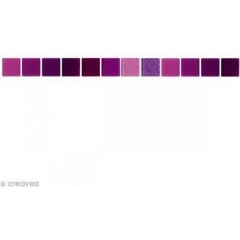 Mosaïque en résine 1 x 1 cm 150 g Flower violet