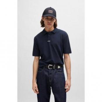 Polo HUGO Dangula Azul de Manga Corta