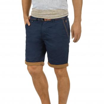 Blend Neji Herren Chino Shorts Bermuda Kurze Hose Mit Gürtel Aus 100% Baumwolle Regular Fit Größe 3XL Farbe Navy 70230