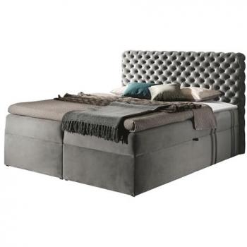 MIRJAN24 Boxspringbett Chesterfield (Kopfteil, Matratze + Topper), mit 2 Bettkästen, Doppelbett