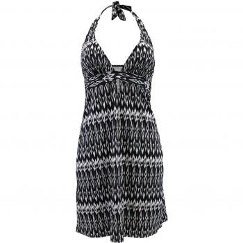 Schwarzes/Weißes Strandkleid Lolita Angels – Praia Ningaloo Edition