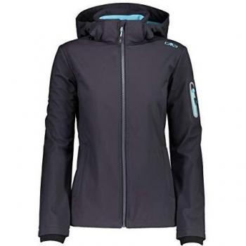 Damen‑Softshell-Windproof & Waterproof Jacke WP7.000 – Anthrachite Pool, Modell D52