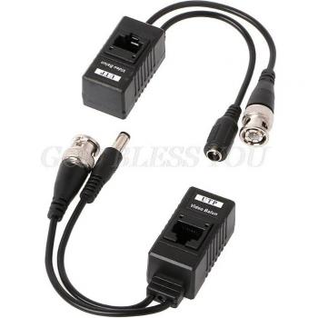 BNC to RJ45 Balun Transceiver for CCTV - 2 in 1 or 3 in 1