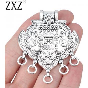 Bohemian Style Chandelier Necklace Connectors 2pcs 62x50mm