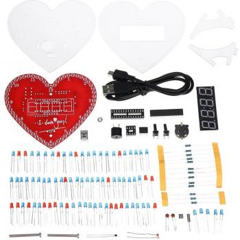 Despertador Electrónico Corazón con Lámpara LED