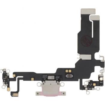 Connecteur de charge Lightning Clapio pour iPhone 15 - USB-C + Microphone, rose clair