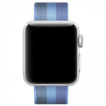 Cinturino Orologio Apple 38mm Blu Intertwined Nylon Tahoe