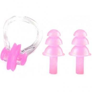 Protective Earplugs with Soft Silicone Nose Clip Set