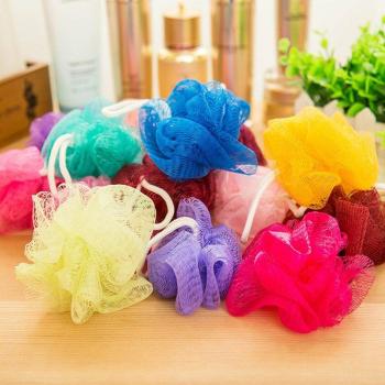 5Pcs Exfoliating Shower Puff Sponge Mesh Net Ball