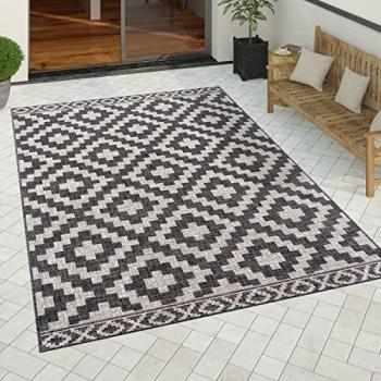 Cuscino di terrazo moderno da esterno – 60x100 cm, tono antracite