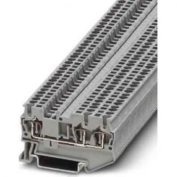 Phoenix Contact 3-Pole Feed-Through Terminal Block, Red, 0.08 mm² to 1.5 mm², Spring Clamp, Pack of 50