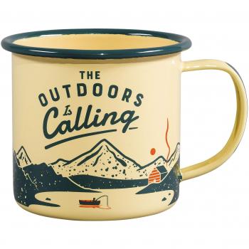 Gentlemen’s Gear GEN321 Enamel Coffee Cup - Bright Yellow