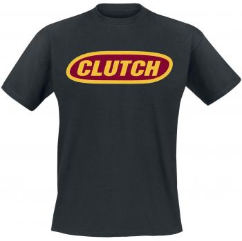 Clutch Logo T-Shirt schwarz in M