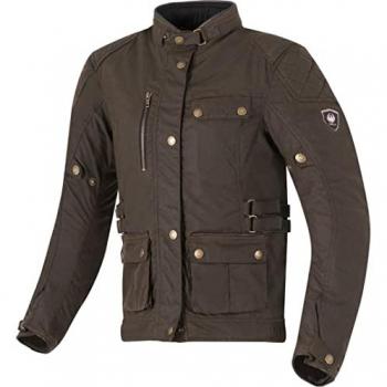 Giacca in cera da moto per donna Merlin Harriet Verde XL