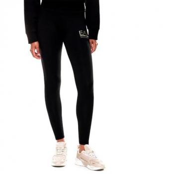 Leggings Sportifs EA7 Femme Haute Visibilité Noir XS