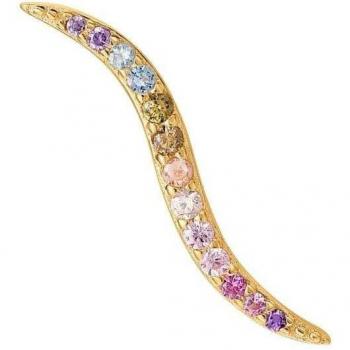 Pendiente trepador Solange de Ear Candy en plata bañado en oro amarillo 18k