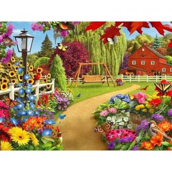 Peinture Diamant Maison 20X30CM