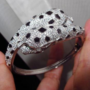 Cubic Zirconia Panther Bracelet for Women