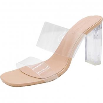 Transparent Heel Sandals for Women