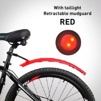 Achter Spatborden voor Vouwfietsen met Quick Release en Achterlicht