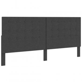 Testiera Letto Trapuntata Grigio Scuro 200x200 cm