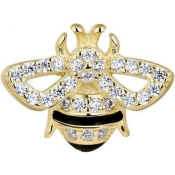 Piercing Reine des Abeilles en plata con baño de oro 18k
