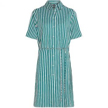 Tommy Hilfiger Hemdkleid WW0WW41613 Grün Regular Fit 44 Damen