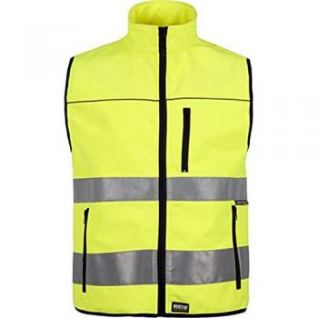 Chaleco workshell alta visibilidad tejido ripstop