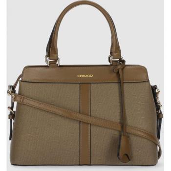 Bolso de mano multiposición Chika10 color taupe