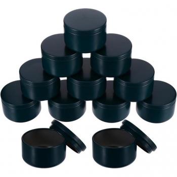 12Pcs Round Candle Making Tins