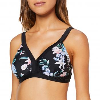 ESPRIT Maternity Damen Bikini top AOP Umstandsbikini, Mehrfarbig (Black 001), 34 (Herstellergröße: XS/S)