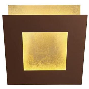 Dalia 40cm Wall Light, 40W LED, 3000K, 2800lm, Gold/Rust Brown