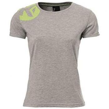 Kempa Damen-Caution Shirt, Light Grau Melange, S