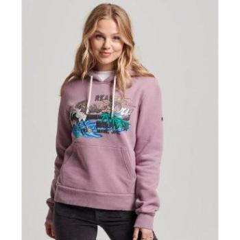 Capucha Retro Superdry para Mujer en Lila