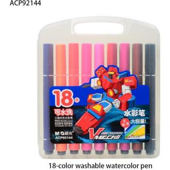 M&G ACP92143 Washable Watercolor Pen 18 Colors
