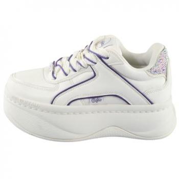 Buffalo Orcus Luxe Zapatillas Deportivas Bajas en Blanco y Lila con Plataforma
