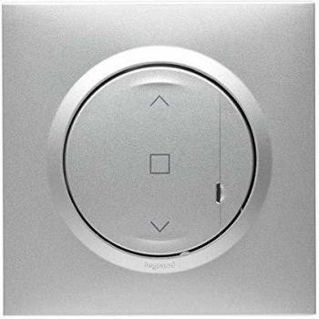 Legrand Commande sans fil pour installation connectée de volet roulant Dooxie with Netatmo Aluminium