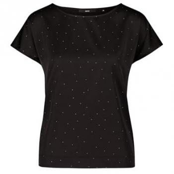 Zero Kurzarmshirt mit Ziersteinen