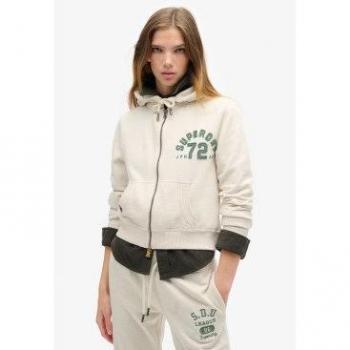 Sudadera Casual Beige Superdry para Mujer (L)