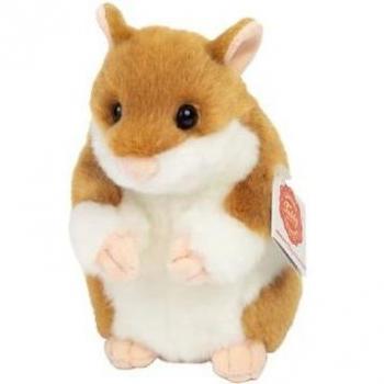 Teddy HERMANN® Hamster beige - weiß, 16 cm