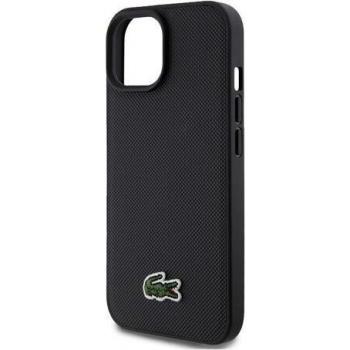 Cover Lacoste Iconic Petit Pique MagSafe Nero per iPhone 15/14/13