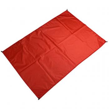 Alfombra de Camping Portátil con Bolsa Roja 140x150