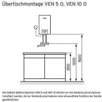 Vaillant Niederdruck-Warmwasserspeicher VEN 10/7-5 O plus