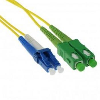 ACT 2m LSZH Singlemode 9/125 OS2 Netzwerkkabel mit SC/APC und LC/PC Steckern