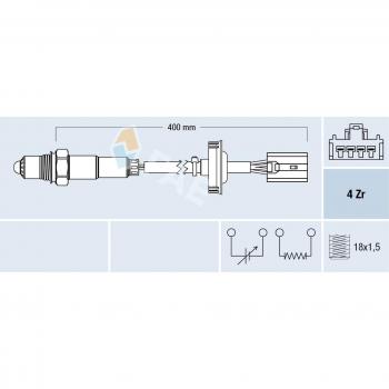 Sensor de Corriente Alfa Omega (FAE) 77792 – Sonda Lambda