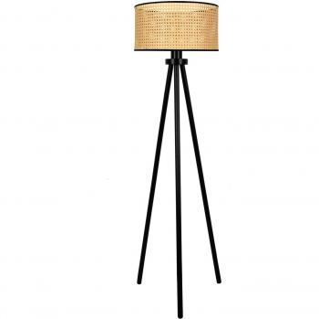 Beige & Black Duolla Roller Lamp