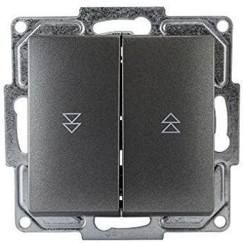 Interruttore & Pulsante Tenda Visage Argento Scuro