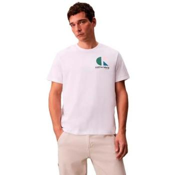 Calvin Klein T‑shirt blanc à logo graphique (taille L) – Ref